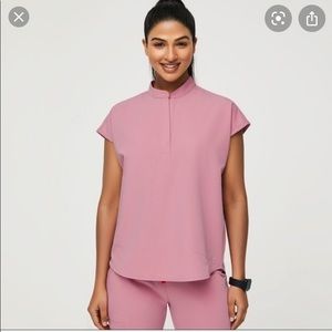 Figs Chalk Pink XXS Rafaela Top